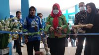 Wali Kota Bandar Lampung Eva Dwiana meresmikan gedung administrasi dan perkuliahan Fakultas Teknik (FT) Universitas Lampung (Unila), Kamis (27/7/2023) II Foto Pelita Nusantara